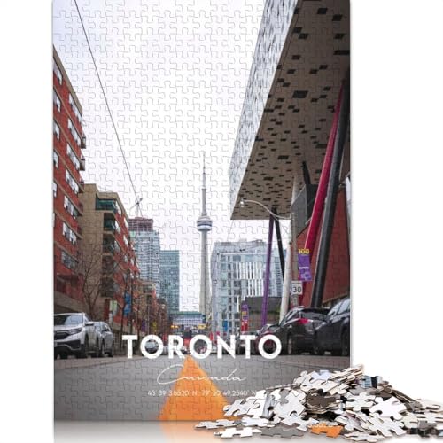 Toronto 7 Puzzles für Erwachsene ab 18 Jahren, Lernspiele, Puzzle für Erwachsene und Kinder, 1000 Teile (75 x 50 cm) von GQmoney