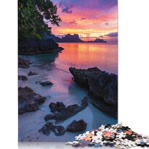 Twilight Serenade Paradise Puzzle für Erwachsene, 520 Teile, DIY-Spiel, Puzzles für Erwachsene für Frauen, für Erwachsene Kinder, 520 Stück (52 x 38 cm) von GQmoney