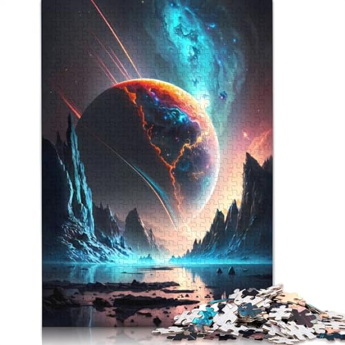 Universe Valley Landscape Puzzle für Erwachsene, 520 Teile, 100% recycelte Holzplatte, Denkpuzzles für Erwachsene, für Jungen oder Mädchen, 520 Teile (52 x 38 cm) von GQmoney