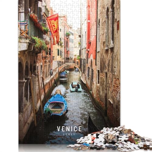 Venedig-Puzzle für Erwachsene, Spielzeug, Lernspiel, schwierige Puzzles für Kinder ab 12 Jahren, 1000 Teile (75 x 50 cm) von GQmoney