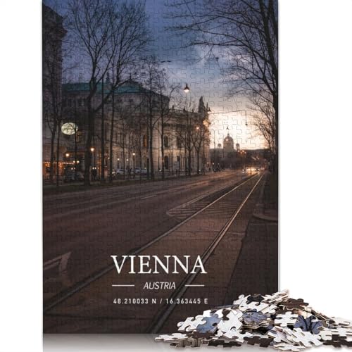 Vienna Puzzle, 520 Teile, Relax-Challenge-Spielzeug, schwierige Puzzles für Frauen und Männer, 520 Teile (52 x 38 cm) von GQmoney