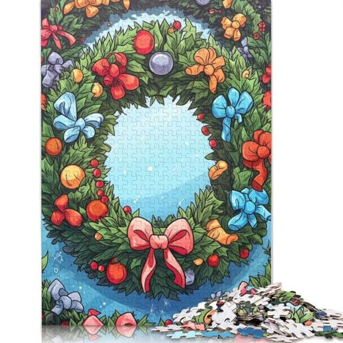 Weihnachtsstimmung, 1000-teiliges Papierpuzzle für Erwachsene, Puzzle, Lernspiel, Herausforderungsspielzeug, 1000 Teile (38 x 26 cm) von GQmoney