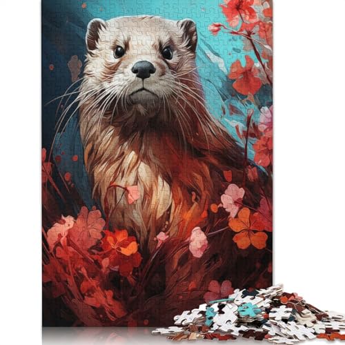Whiskered Wanderer Puzzle für Erwachsene und Kinder. Unmögliches Herausforderungsspielzeug, Lernspiele, Heimdekoration, ab 14 Jahren, 520 Teile (52 x 38 cm) von GQmoney