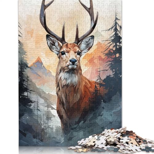 Woodland Wanderer Puzzle für Erwachsene und Kinder. Tolles Geschenk, Herausforderungsspielzeug, Lernspiele, Heimdekoration, ab 14 Jahren, 520 Teile (52 x 38 cm) von GQmoney