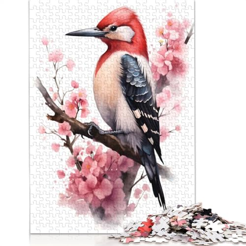 Woodpecker Aquarell-Puzzle für Erwachsene, Premium-Puzzle aus 100% recyceltem Brett, schwierige Puzzles für Kinder ab 12 Jahren, 1000 Teile (75 x 50 cm) von GQmoney