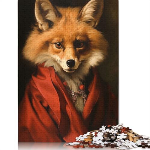 Wunderschönes Fuchs-Puzzle, 1500 Teile, für Erwachsene, kreative Spiele, Puzzlespiele für Erwachsene, für Jungen oder Mädchen, 1500 Teile (85 x 57 cm) von GQmoney