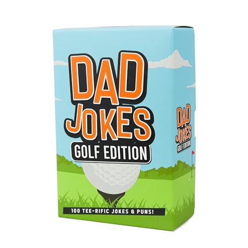Gift Republic Dad Jokes Golf Edition - 100 Dad Joke Cards - Lustige Golfscherze, Wortspiele und One Liners von GR Gift Republic