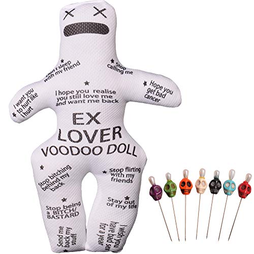 GRACEART Personalisiert Rache Voodoo Puppe Mit Schädel Stifte GRACEART Personalisiert Rache Voodoo Puppe Mit Schädel Stifte von GRACEART