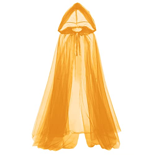 GRACEART Umhang mit Kapuze Zubehör für Halloween-Kostüm Mantel Böse Königin Cosplay Kostüme Lange Vampir (orange) von GRACEART