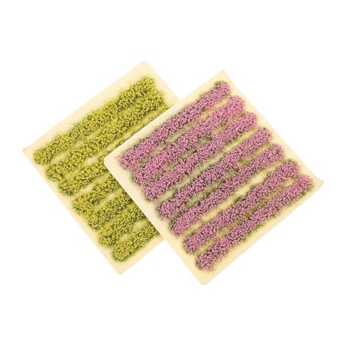 GRADENEVE 14 Stück Zuggrasrasen Kunststoff Rasendekor DIY Rasen Kunstrasen Schmücken Sandtisch Versorgung Kunstrasen Sandtisch Kunstrasen Kunstrasen Kunstrasenunterlage Kunstrasenmatte von GRADENEVE