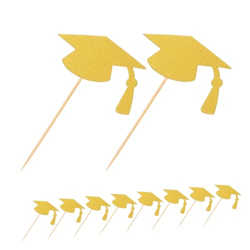 GRADENEVE 24 Stück Teiliges Cap Cake Topper in Gold Einfache Anwendung Kreative Erinnerung Vielseitige Abschlussfeier Deko für Kuchen und Cupcakes für Schulabschluss und Partyveranstaltungen GRADENEVE 24 Stück Teiliges Cap Cake Topper in Gold Einfache Anwendung Kreative Erinnerung Vielseitige Abschlussfeier Deko für Kuchen und Cupcakes für Schulabschluss und Partyveranstaltungen von GRADENEVE