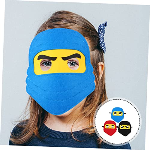 GRADENEVE 3 Stück Ninja Filzmasken Rot Blau Schwarz Leichte Atmungsaktive Piraten Augenmasken für Karneval Halloween Mottoparty Cosplay Performance Zubehör GRADENEVE 3 Stück Ninja Filzmasken Rot Blau Schwarz Leichte Atmungsaktive Piraten Augenmasken für Karneval Halloween Mottoparty Cosplay Performance Zubehör von GRADENEVE
