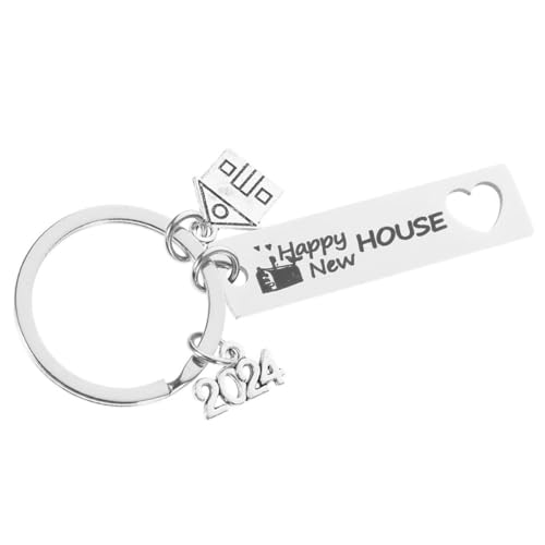 GRADENEVE Edelstahl Schlüsselanhänger Haus Einweihungsgeschenk Kreative Tasche Anhänger Dekoratives für Rucksack Handtasche Multifunktional und Langlebig Glatte Oberfläche Praktische von GRADENEVE