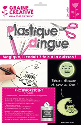 GRAINE CREATIVE Schrumpffolien-Set - 3 Blatt Papier 26 x 20 cm - Leuchtend GRAINE CREATIVE Schrumpffolien-Set - 3 Blatt Papier 26 x 20 cm - Leuchtend von GRAINE CREATIVE
