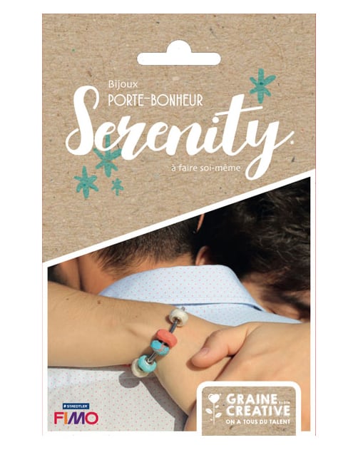 DIY Glücksbringer Schmuck-Set Fimo Armband + Perlen von GRAINES CREATIVES