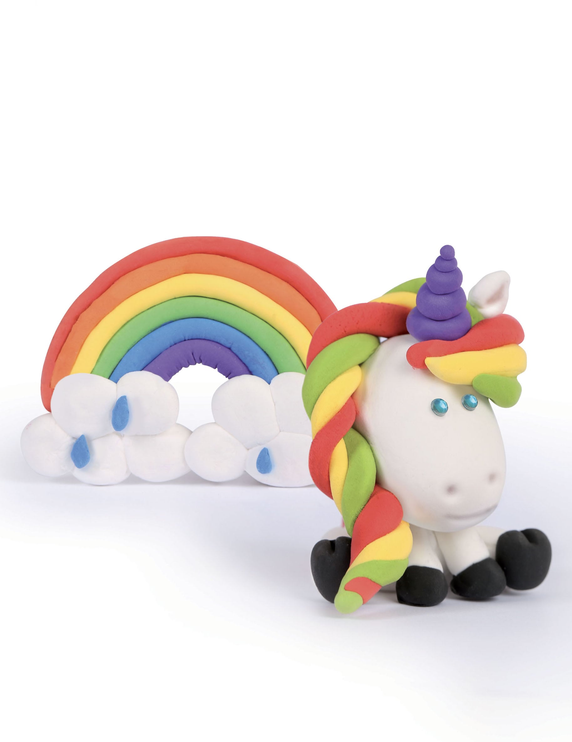 DIY Knete-Set Céleste das kleine Einhorn lufthärtend 16 x 25,5 cm von GRAINES CREATIVES
