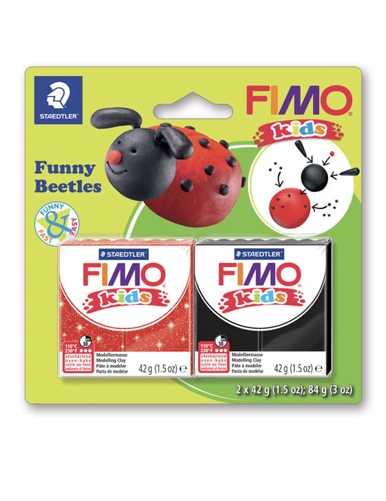 Fimo Kids Knetset Marienkäfer Modellieren von GRAINES CREATIVES
