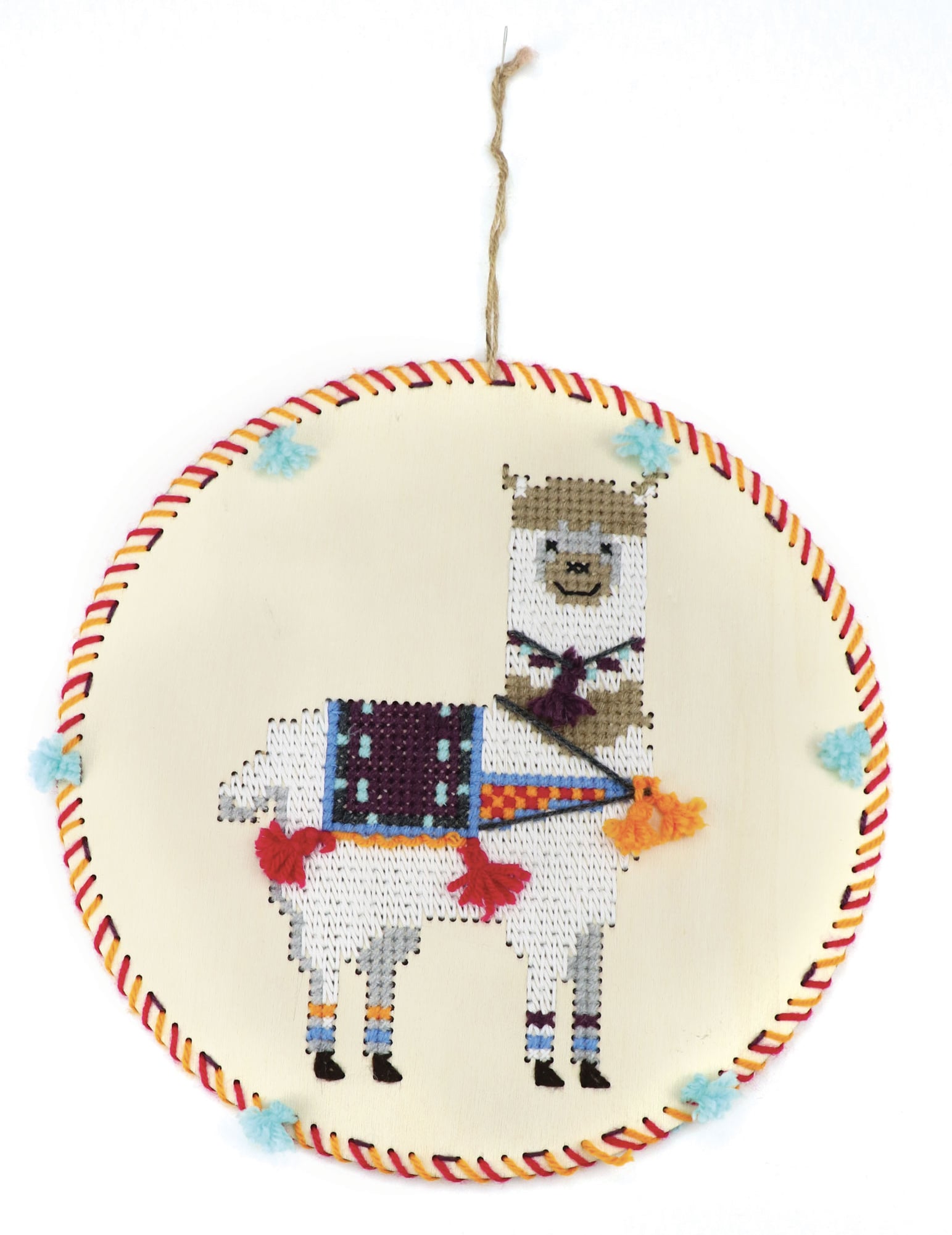 Lama-Stick-Set Wandhänger 22 cm aus Holz von GRAINES CREATIVES