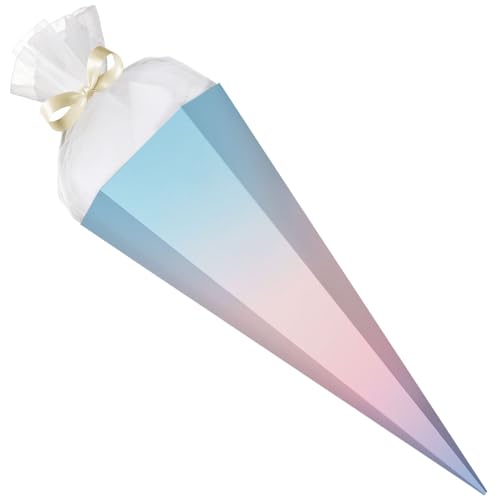 GRAVURZEILE - Bedruckte Schultüte - Verlauf Pastell - Rohling mit versch. Motiven zum basteln - Geschenk zur Einschulung - Sechseckige Zuckertüte für Jungen & Mädchen - 61 cm mit Tüll-Verschluss GRAVURZEILE - Bedruckte Schultüte - Verlauf Pastell - Rohling mit versch. Motiven zum basteln - Geschenk zur Einschulung - Sechseckige Zuckertüte für Jungen & Mädchen - 61 cm mit Tüll-Verschluss von GRAVURZEILE