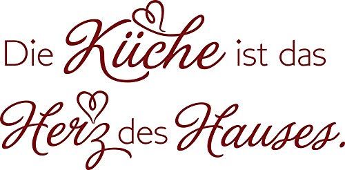 GRAZDesign Wandtattoo Küche ist das Herz des Hauses | Küchenaufkleber selbstklebend Sprüche - 81x40cm / 030 dunkelrot GRAZDesign Wandtattoo Küche ist das Herz des Hauses | Küchenaufkleber selbstklebend Sprüche - 81x40cm / 030 dunkelrot von GRAZDesign