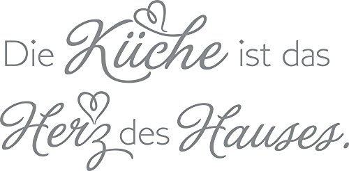 GRAZDesign Wandtattoo Küche ist das Herz des Hauses | Küchenaufkleber selbstklebend Sprüche - 61x30cm / 074 mittelgrau GRAZDesign Wandtattoo Küche ist das Herz des Hauses | Küchenaufkleber selbstklebend Sprüche - 61x30cm / 074 mittelgrau von GRAZDesign