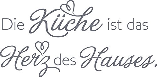 GRAZDesign Wandtattoo Küche ist das Herz des Hauses | Küchenaufkleber selbstklebend Sprüche - 61x30cm / 071 grau GRAZDesign Wandtattoo Küche ist das Herz des Hauses | Küchenaufkleber selbstklebend Sprüche - 61x30cm / 071 grau von GRAZDesign
