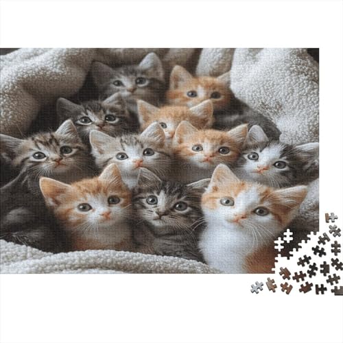 1000 Teile Puzzle Für Erwachsene | Katzen-Kunst 75x50 cm | Herausforderndes Familienpuzzle Ab 14 Jahren Mit Premium-Druck 1000 Teile Puzzle Für Erwachsene | Katzen-Kunst 75x50 cm | Herausforderndes Familienpuzzle Ab 14 Jahren Mit Premium-Druck von GRBASNDOU