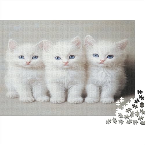 1000 Teile Puzzle Für Erwachsene | Katzen-Kunst 75x50 cm | Herausforderndes Familienpuzzle Ab 14 Jahren Mit Premium-Druck von GRBASNDOU