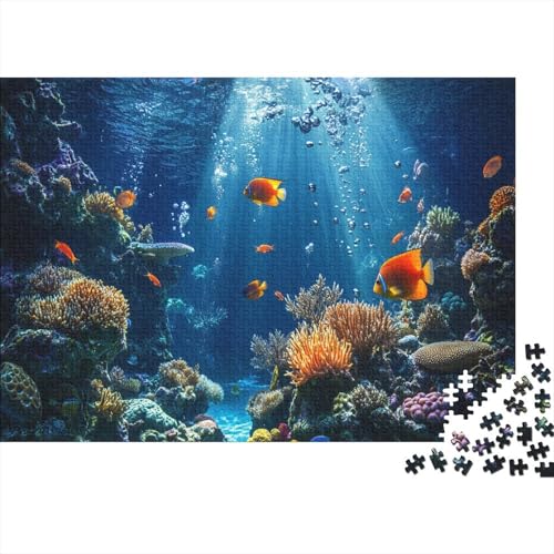 1000pcs (75x50cm) Teile Puzzle Für Erwachsene Unterwasserwelt Meereslebewesen Lernspiele Wohndekoration Bunte Korallenriffe Und Tropische Meereswelten von GRBASNDOU