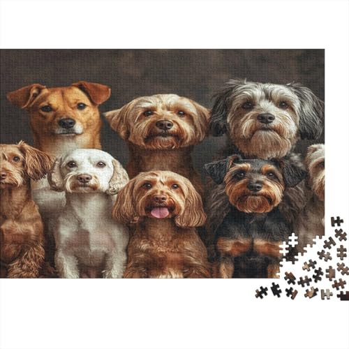 Holz-Puzzle 1000 Teile Erwachsene - 75x50 cm Realistische Welpen-Szene - Herausforderndes Premium-Spiel Für Puzzle-Experten Holz-Puzzle 1000 Teile Erwachsene - 75x50 cm Realistische Welpen-Szene - Herausforderndes Premium-Spiel Für Puzzle-Experten von GRBASNDOU