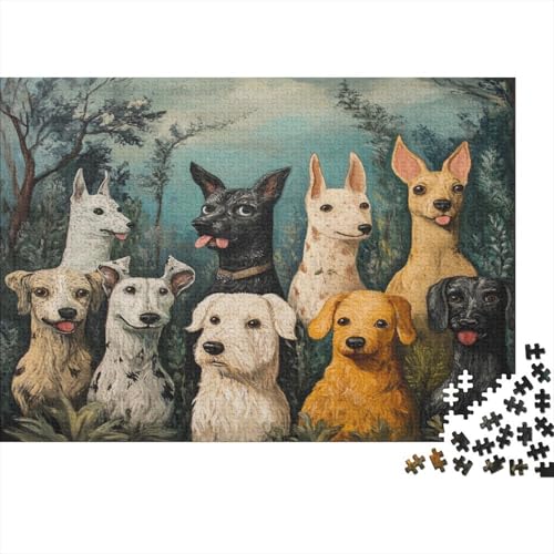 Holz-Puzzle 1000 Teile Erwachsene - 75x50 cm Realistische Welpen-Szene - Herausforderndes Premium-Spiel Für Puzzle-Experten Holz-Puzzle 1000 Teile Erwachsene - 75x50 cm Realistische Welpen-Szene - Herausforderndes Premium-Spiel Für Puzzle-Experten von GRBASNDOU