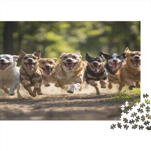 Holz-Puzzle 1000 Teile Erwachsene - 75x50 cm Realistische Welpen-Szene - Herausforderndes Premium-Spiel Für Puzzle-Experten Holz-Puzzle 1000 Teile Erwachsene - 75x50 cm Realistische Welpen-Szene - Herausforderndes Premium-Spiel Für Puzzle-Experten von GRBASNDOU