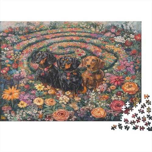 Holz-Puzzle 1000 Teile Erwachsene - 75x50 cm Realistische Welpen-Szene - Herausforderndes Premium-Spiel Für Puzzle-Experten Holz-Puzzle 1000 Teile Erwachsene - 75x50 cm Realistische Welpen-Szene - Herausforderndes Premium-Spiel Für Puzzle-Experten von GRBASNDOU
