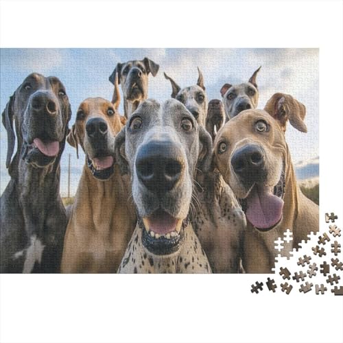 Holz-Puzzle 1000 Teile Erwachsene - 75x50 cm Realistische Welpen-Szene - Herausforderndes Premium-Spiel Für Puzzle-Experten Holz-Puzzle 1000 Teile Erwachsene - 75x50 cm Realistische Welpen-Szene - Herausforderndes Premium-Spiel Für Puzzle-Experten von GRBASNDOU