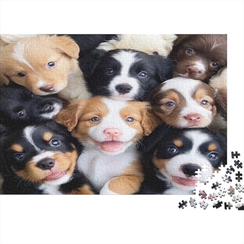 Holz-Puzzle 1000 Teile Erwachsene - 75x50 cm Realistische Welpen-Szene - Herausforderndes Premium-Spiel Für Puzzle-Experten Holz-Puzzle 1000 Teile Erwachsene - 75x50 cm Realistische Welpen-Szene - Herausforderndes Premium-Spiel Für Puzzle-Experten von GRBASNDOU