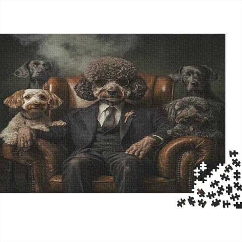 Holz-Puzzle 1000 Teile Erwachsene - 75x50 cm Realistische Welpen-Szene - Herausforderndes Premium-Spiel Für Puzzle-Experten Holz-Puzzle 1000 Teile Erwachsene - 75x50 cm Realistische Welpen-Szene - Herausforderndes Premium-Spiel Für Puzzle-Experten von GRBASNDOU