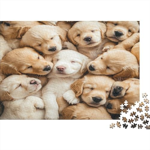 Holz-Puzzle 1000 Teile Erwachsene - 75x50 cm Realistische Welpen-Szene - Herausforderndes Premium-Spiel Für Puzzle-Experten Holz-Puzzle 1000 Teile Erwachsene - 75x50 cm Realistische Welpen-Szene - Herausforderndes Premium-Spiel Für Puzzle-Experten von GRBASNDOU