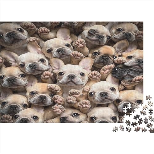 Holz-Puzzle 1000 Teile Erwachsene - 75x50 cm Realistische Welpen-Szene - Herausforderndes Premium-Spiel Für Puzzle-Experten Holz-Puzzle 1000 Teile Erwachsene - 75x50 cm Realistische Welpen-Szene - Herausforderndes Premium-Spiel Für Puzzle-Experten von GRBASNDOU