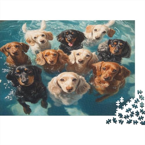 Holz-Puzzle 1000 Teile Erwachsene - 75x50 cm Realistische Welpen-Szene - Herausforderndes Premium-Spiel Für Puzzle-Experten Holz-Puzzle 1000 Teile Erwachsene - 75x50 cm Realistische Welpen-Szene - Herausforderndes Premium-Spiel Für Puzzle-Experten von GRBASNDOU