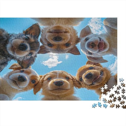 Holz-Puzzle Für Erwachsene 1000 Teile - Realistisches Hunde-Motiv 75x50 cm - Premium XXL Puzzle Mit Einzigartigem Schnitt - Herausforderndes Denkspiel Für Erwachsene Holz-Puzzle Für Erwachsene 1000 Teile - Realistisches Hunde-Motiv 75x50 cm - Premium XXL Puzzle Mit Einzigartigem Schnitt - Herausforderndes Denkspiel Für Erwachsene von GRBASNDOU