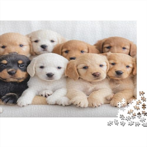 Holz-Puzzle Für Erwachsene 1000 Teile - Realistisches Hunde-Motiv 75x50 cm - Premium XXL Puzzle Mit Einzigartigem Schnitt - Herausforderndes Denkspiel Für Erwachsene Holz-Puzzle Für Erwachsene 1000 Teile - Realistisches Hunde-Motiv 75x50 cm - Premium XXL Puzzle Mit Einzigartigem Schnitt - Herausforderndes Denkspiel Für Erwachsene von GRBASNDOU