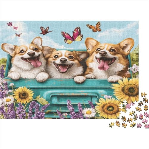 Holz-Puzzle Für Erwachsene 1000 Teile - Realistisches Hunde-Motiv 75x50 cm - Premium XXL Puzzle Mit Einzigartigem Schnitt - Herausforderndes Denkspiel Für Erwachsene Holz-Puzzle Für Erwachsene 1000 Teile - Realistisches Hunde-Motiv 75x50 cm - Premium XXL Puzzle Mit Einzigartigem Schnitt - Herausforderndes Denkspiel Für Erwachsene von GRBASNDOU