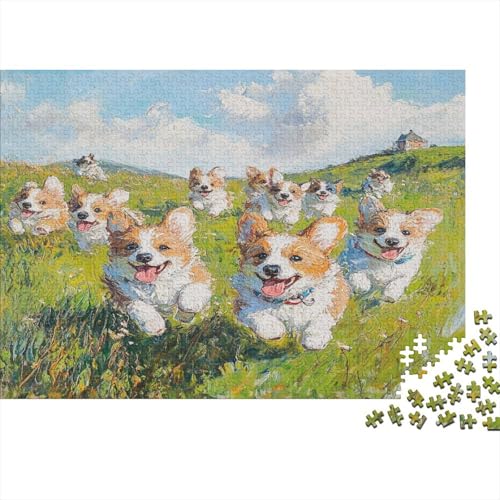 Holz-Puzzle Für Erwachsene 1000 Teile - Realistisches Hunde-Motiv 75x50 cm - Premium XXL Puzzle Mit Einzigartigem Schnitt - Herausforderndes Denkspiel Für Erwachsene Holz-Puzzle Für Erwachsene 1000 Teile - Realistisches Hunde-Motiv 75x50 cm - Premium XXL Puzzle Mit Einzigartigem Schnitt - Herausforderndes Denkspiel Für Erwachsene von GRBASNDOU
