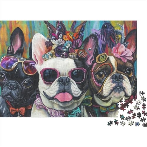 Holz-Puzzle Für Erwachsene 1000 Teile - Realistisches Hunde-Motiv 75x50 cm - Premium XXL Puzzle Mit Einzigartigem Schnitt - Herausforderndes Denkspiel Für Erwachsene Holz-Puzzle Für Erwachsene 1000 Teile - Realistisches Hunde-Motiv 75x50 cm - Premium XXL Puzzle Mit Einzigartigem Schnitt - Herausforderndes Denkspiel Für Erwachsene von GRBASNDOU