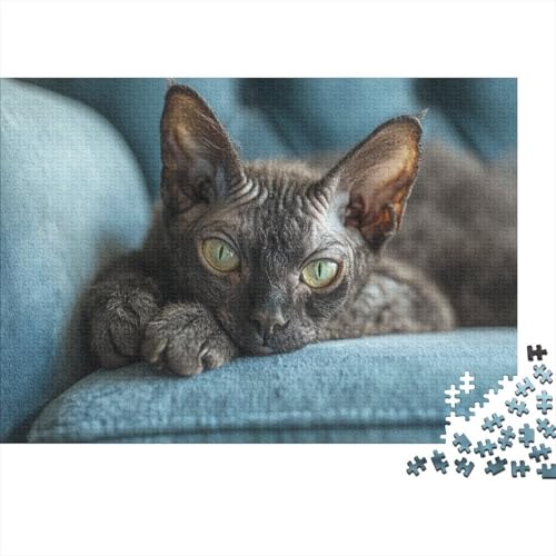 Kunstpuzzle 1000 Teile Katzenmotiv | 75x50 cm Großformat Für Erwachsene Ab 14 | Hochwertiges Legespiel Mit Naturdesign von GRBASNDOU
