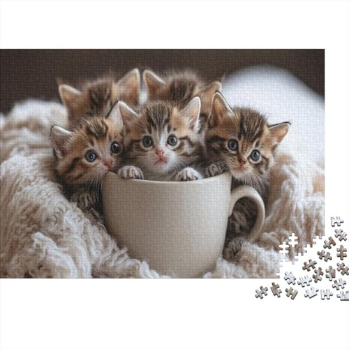Premium 1000 Teile Puzzle Für Katzenliebhaber | 75x50 cm XXL-Format Erwachsenenpuzzle | Kreatives Challenge-Spiel Ab 14 Jahren Premium 1000 Teile Puzzle Für Katzenliebhaber | 75x50 cm XXL-Format Erwachsenenpuzzle | Kreatives Challenge-Spiel Ab 14 Jahren von GRBASNDOU