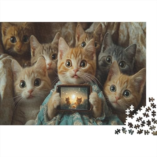 Premium 1000 Teile Puzzle Für Katzenliebhaber | 75x50 cm XXL-Format Erwachsenenpuzzle | Kreatives Challenge-Spiel Ab 14 Jahren Premium 1000 Teile Puzzle Für Katzenliebhaber | 75x50 cm XXL-Format Erwachsenenpuzzle | Kreatives Challenge-Spiel Ab 14 Jahren von GRBASNDOU