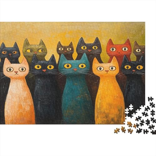 Premium 1000 Teile Puzzle Für Katzenliebhaber | 75x50 cm XXL-Format Erwachsenenpuzzle | Kreatives Challenge-Spiel Ab 14 Jahren Premium 1000 Teile Puzzle Für Katzenliebhaber | 75x50 cm XXL-Format Erwachsenenpuzzle | Kreatives Challenge-Spiel Ab 14 Jahren von GRBASNDOU