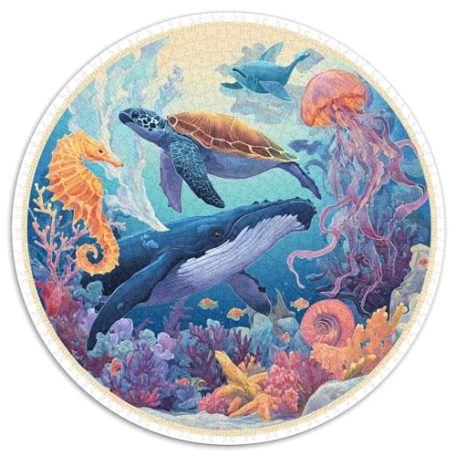 Puzzle 1000 Pièces Adulte Coraux Et Baleines - Découvrez Un Monde Sous-marin Magique Avec Ce Puzzle 1000 Pièces. Conçu Pour Les Amateurs De Défis, Ce Casse-tête Offre Relaxation Et Stimulation Mentale von GRBASNDOU