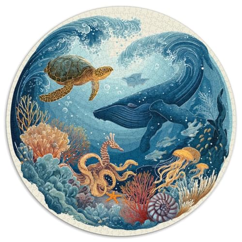 Puzzle 1000 Pièces Adulte Coraux Et Baleines - Découvrez Un Monde Sous-marin Magique Avec Ce Puzzle 1000 Pièces. Conçu Pour Les Amateurs De Défis, Ce Casse-tête Offre Relaxation Et Stimulation Mentale von GRBASNDOU